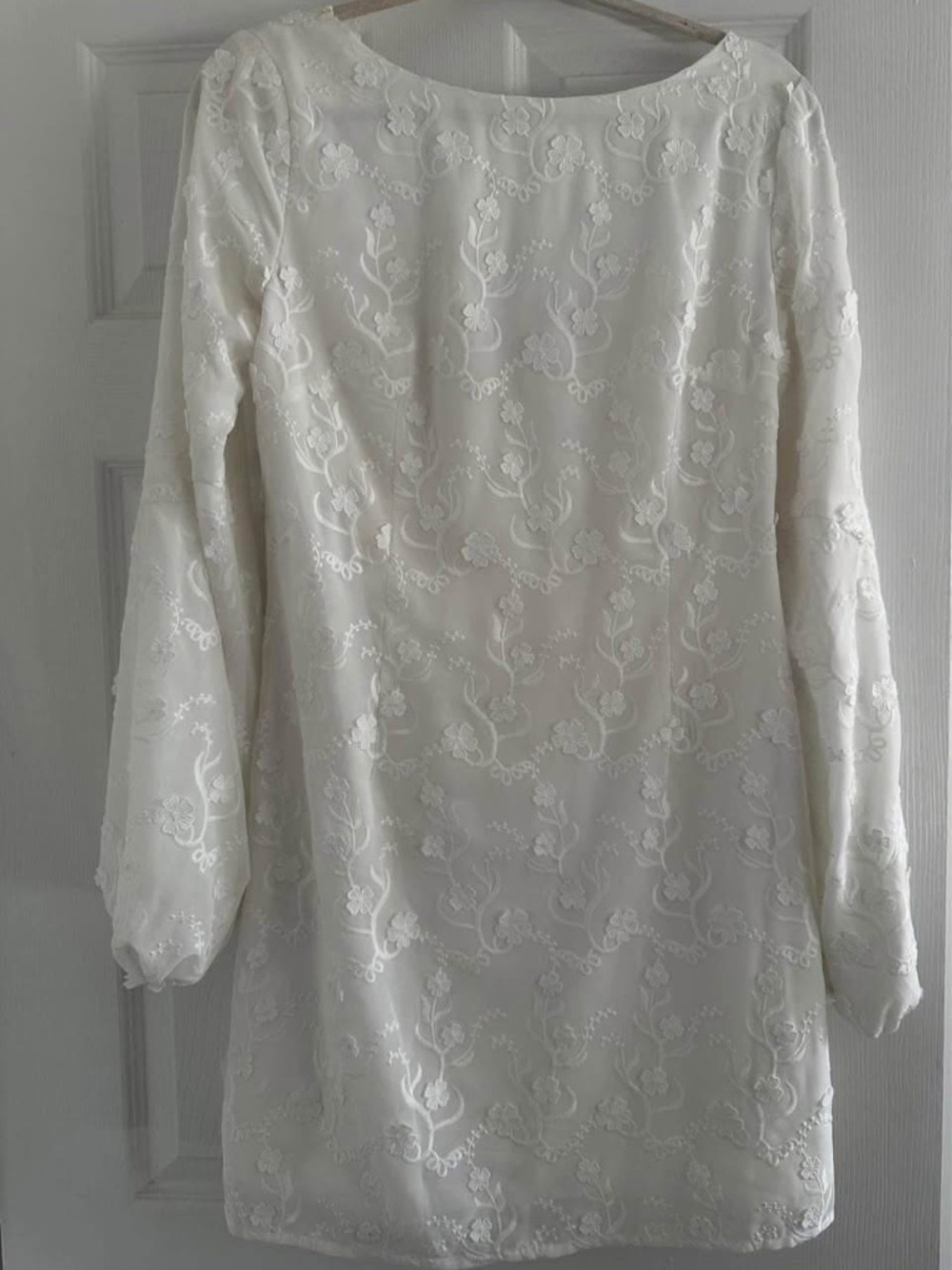 White floral Dress The Population Dress